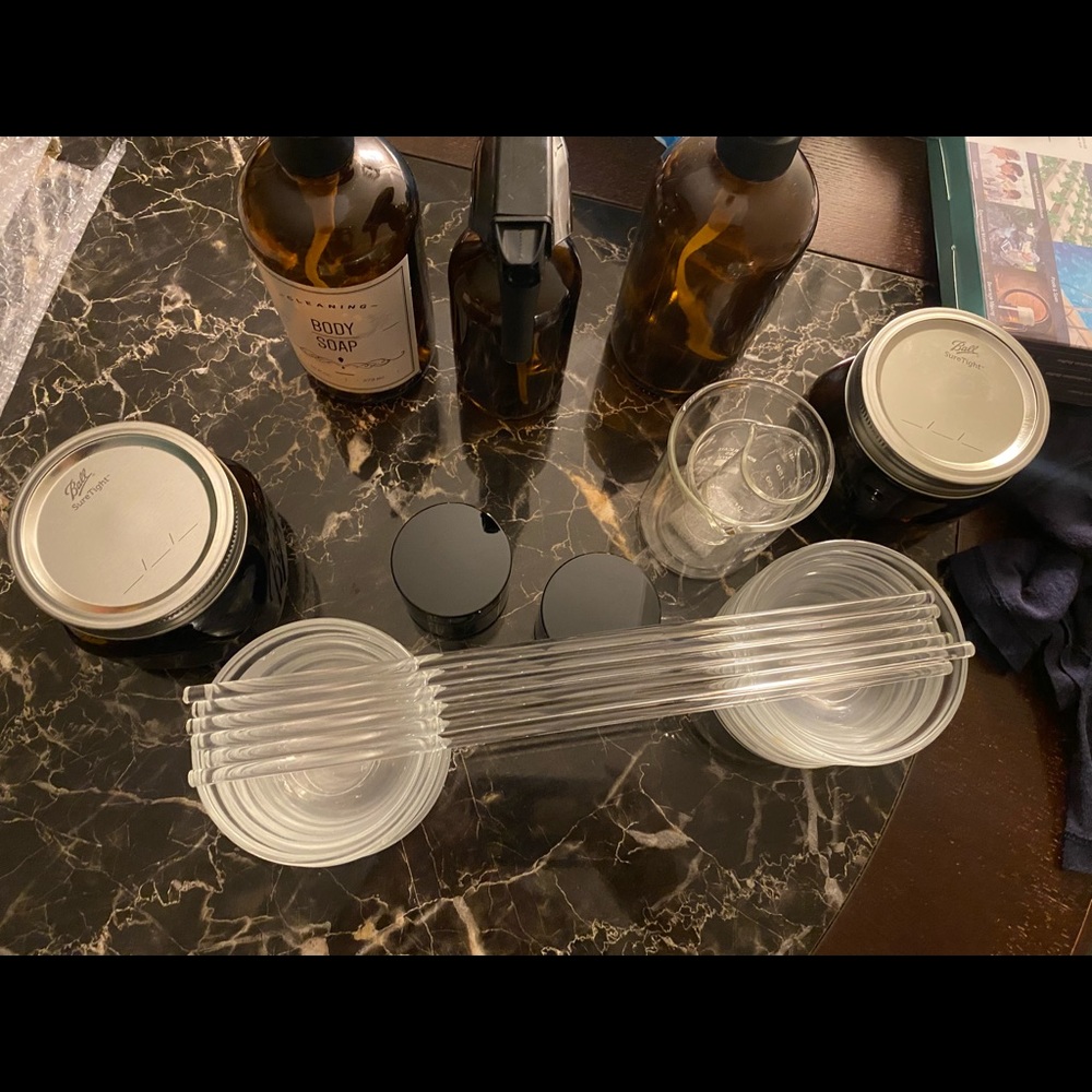 Glass containers glass wand soap dispenser